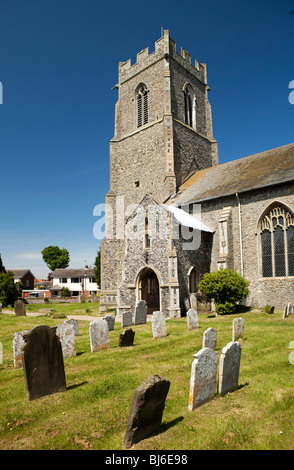 Regno Unito, Inghilterra, Norfolk, Hemsby Chiesa Parrocchiale Foto Stock