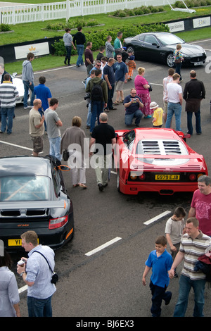 Goodwood Breakfast Club nel Sussex. Foto Stock