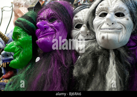 Maschere di streghe Foto Stock