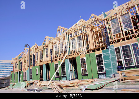 Edilizia residenziale costruzione, Plano, Texas, Stati Uniti d'America Foto Stock