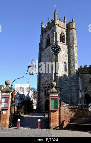 La Chiesa di San Nicola, Alcester Warwickshire, Inghilterra, Regno Unito Foto Stock