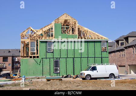 Edilizia residenziale costruzione, Plano, Texas, Stati Uniti d'America Foto Stock