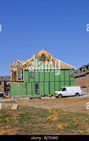 Edilizia residenziale costruzione, Plano, Texas, Stati Uniti d'America Foto Stock