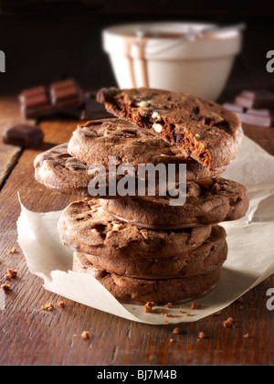 Chocolate Chip biscotti Foto Stock