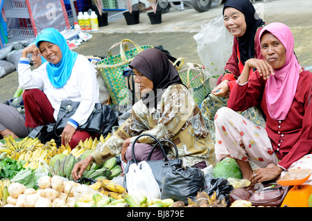 Il Pasar Bawar, Pekanbaru, Sumatra, Indonesia Foto Stock