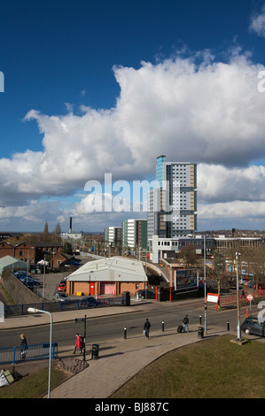 Victoria Hall Student Accommodation Wolverhampton University europa il più alto edificio modulare Foto Stock