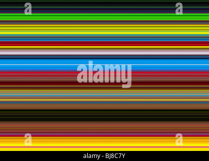 Multicolore linee striped pattern. Illustrazione digitale realizzata da una fotografia Foto Stock