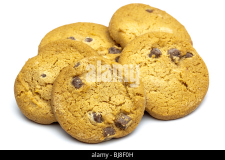 Pila di biscotti al cioccolato Foto Stock