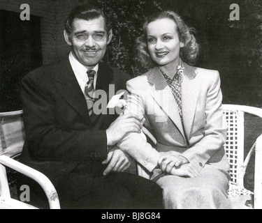 CLARK GABLE e la moglie Carole Lombard in 1939 Foto Stock