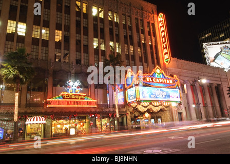 El Capitan Theater di Hollywood, in California. Foto Stock