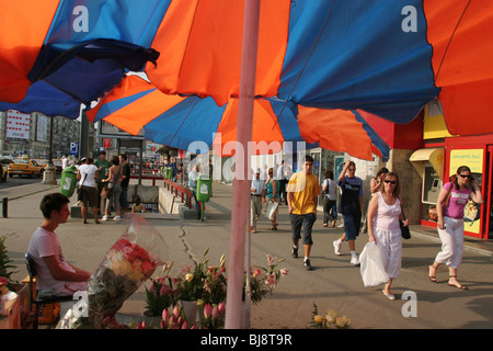 Piata Unirii, nella città di Bucarest, Romania Foto Stock