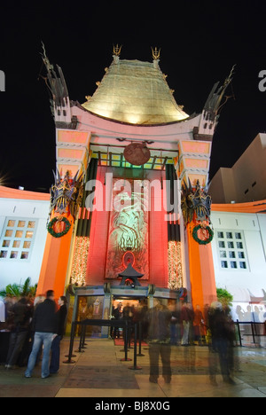 Grauman's Chinese Theatre di Hollywood, in California. Foto Stock