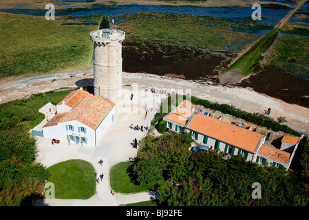 Faro Museo, PHARE DES BALEINES, ILE DE RE, Foto Stock