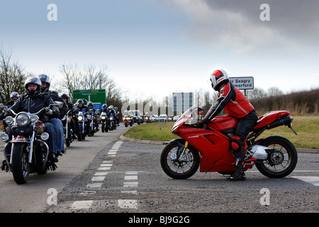 Eroi afgano - moto raduno Foto Stock