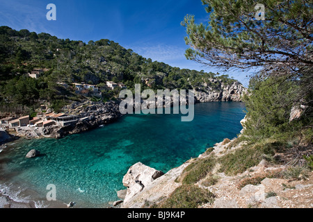 Cala Deia. Isola di Maiorca. Isole Baleari. Spagna Foto Stock