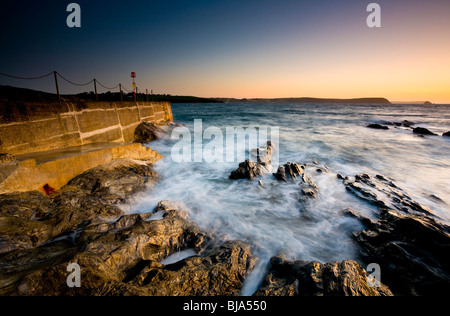 Sunrise a Portscatho, Cornwall Inghilterra REGNO UNITO Foto Stock