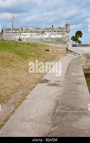 Sant'Agostino - Jan 2009 - Il Castillo de San Marcos è stato costruito per difendere la Spagna la rivendicazione della terra ora noto come la Florida Foto Stock