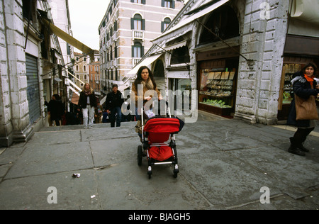 Venezia, marzo 2008 -- Ponte di Rialto Foto Stock