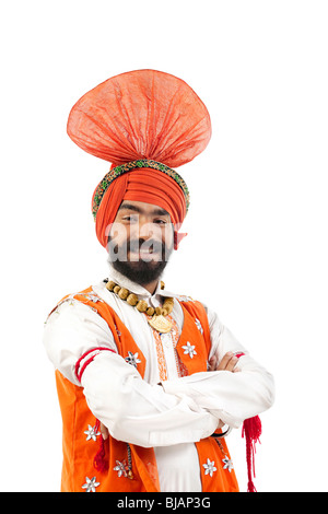Ritratto di un uomo Sikh Foto Stock