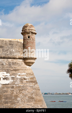 Sant'Agostino - Jan 2009 - Il Castillo de San Marcos è stato costruito per difendere la Spagna la rivendicazione della terra ora noto come la Florida Foto Stock