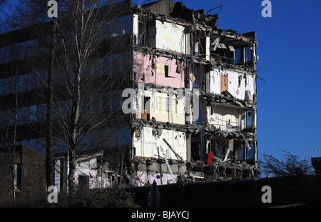 Demolizione di un edificio Foto Stock