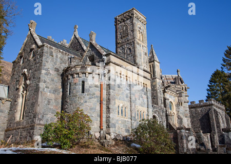 Aspetto del sud di San Conan's Kirk, Loch Awe, Scozia. Foto Stock