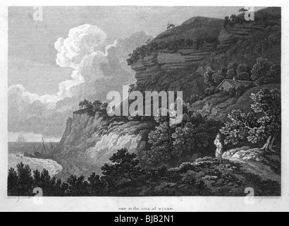 Vista l'Isola di Wight Foto Stock