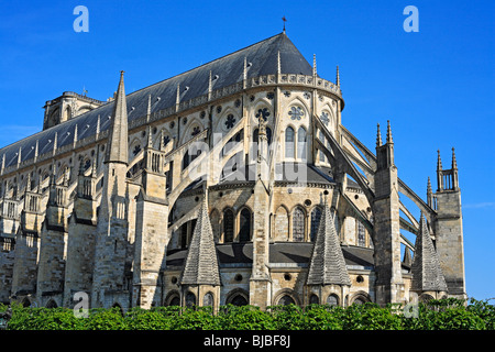 La Cattedrale di Saint Etienne (1195-1270), il Sito Patrimonio Mondiale dell'UNESCO, Bourges, Francia Foto Stock