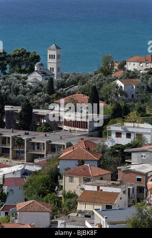 Ulcinj,città vecchia,case tipiche,costa adriatica,Montenegro Foto Stock