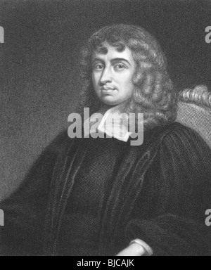 Isaac Barrow (1630-1677) su incisione dal 1800s. Lo studioso inglese e matematico. Foto Stock