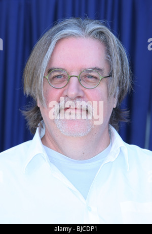 MATT GROENING PRIMO GIORNO DI RILASCIO DI THE SIMPSONS TIMBRI US Postal Service CENTURY CITY LOS ANGELES CA USA 07 Maggio 2009 Foto Stock