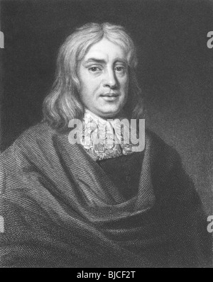 Thomas Sydenham (1624-1689) su incisione dal 1800s. Medico inglese conosciuto anche come ''l'inglese Ippocrate''. Foto Stock