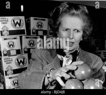 Margaret Thatcher a Leeds Foto Stock