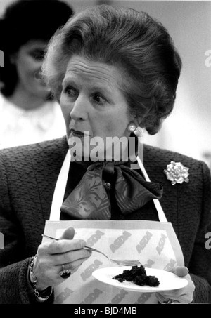 Margaret Thatcher a Leeds Foto Stock