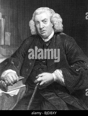 DR Samuel Johnson - scrittore inglese, critico e lessicografo (1709-84) Foto Stock