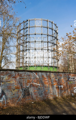 Gasometro Schöneberg di Berlino, Germania, Europa Foto Stock