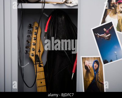 Contenuti di alta scuola armadietti. Foto Stock