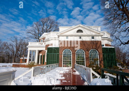 Monticello, la casa di Thomas Jefferson, Charlottesville, Virginia, Stati Uniti d'America Foto Stock