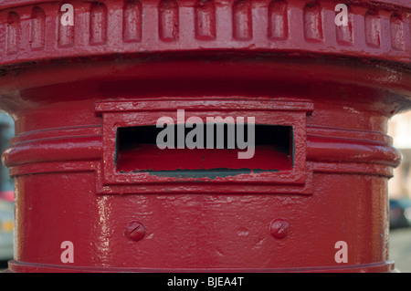 Red Postbox Closeup Foto Stock