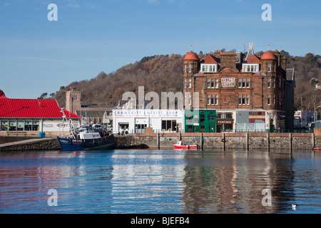 Lungomare di Oban compresi The Columba Hotel Foto Stock