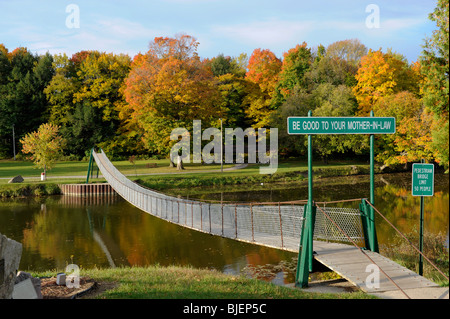 L'essere buona per la tua suocera ponte sopra il fiume nero in Croswell Michigan Foto Stock