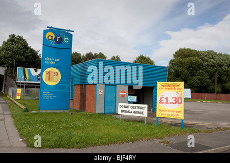 ARC Car Wash l'Aintree Racecourse Retail e Business Park orbita unità Developments-Buisiness Foto Stock