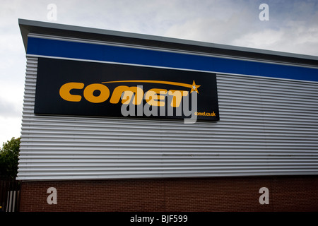 Comet electricals l'Aintree Racecourse Retail e Business Park orbita unità Developments-Buisiness Foto Stock