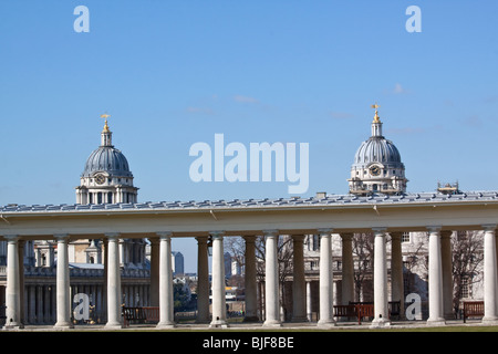 La Old Royal Naval College e Greenwich Foto Stock