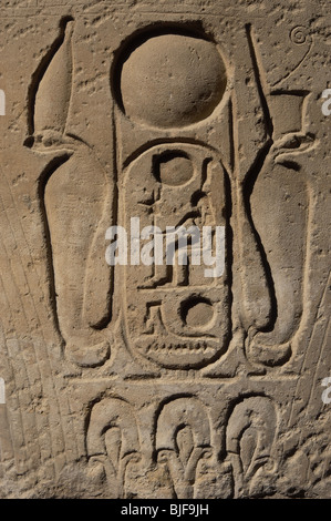 Protocollo Reale di Ramses II. XIX dinastia (1320-1200 a.C.). Tempio di Luxor. Nuovo Impero. L'Egitto. Foto Stock