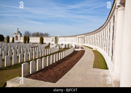 War Graves al Tyne Cot cimitero vicino Ypres Belgio Foto Stock