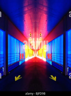 Abstract colorati parcheggio garage Foto Stock