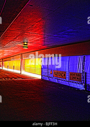 Abstract colorati Parcheggio Garage Foto Stock