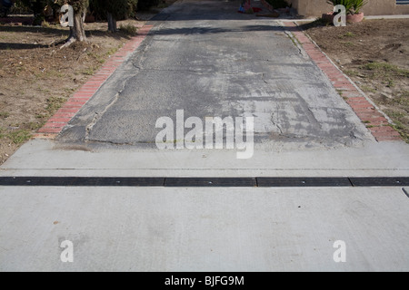 Elmer Avenue quartiere progetto Retrofit aiuterà a gestire acqua piovana e ridurre le inondazioni e l'inquinamento dell'acqua. Los Angeles Foto Stock