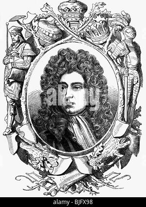 Cavendish, William, 1st Duca di Devonshire, 25.1.1640 - 18.8.1707, politico inglese, ritratto, incisione in legno, 19th secolo, , Foto Stock